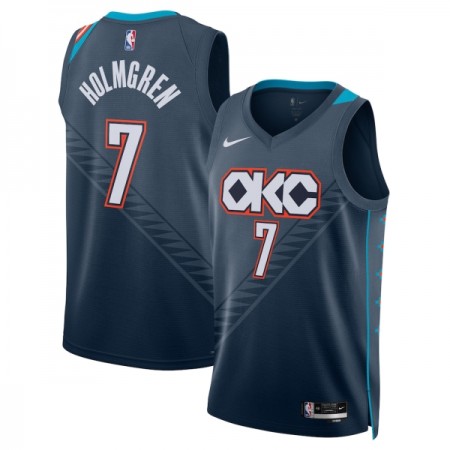 Maillot Homme Oklahoma City Thunder Chet Holmgren 2025-26 Nike City Edition Noir Swingman Maillot Homme Oklahoma City Thunder Chet Holmgren 2025-26 Nike City Edition Noir Swingman